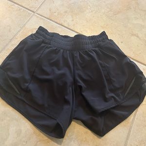Size 2 Black Hotty Hot High-Rise Lined Short “4”
